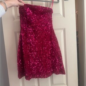 Angel Biba Vibrant Pink Dress